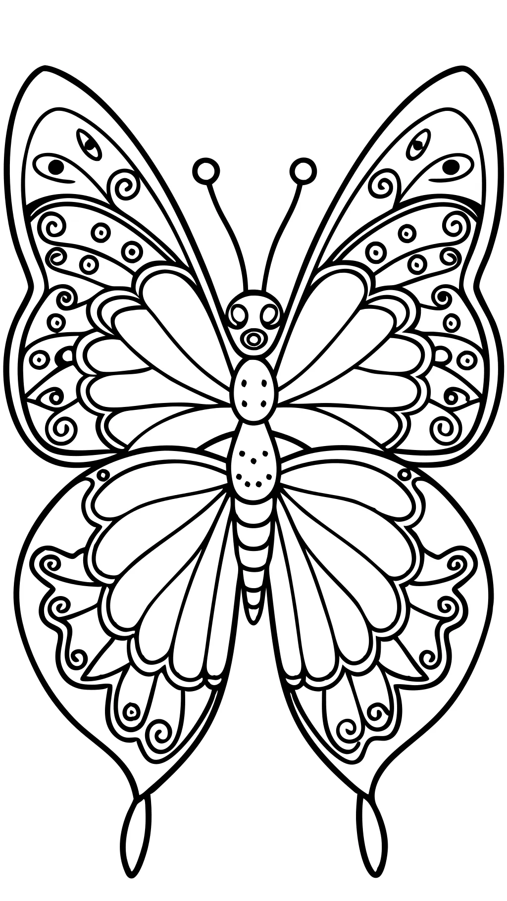 free printable butterfly coloring pages